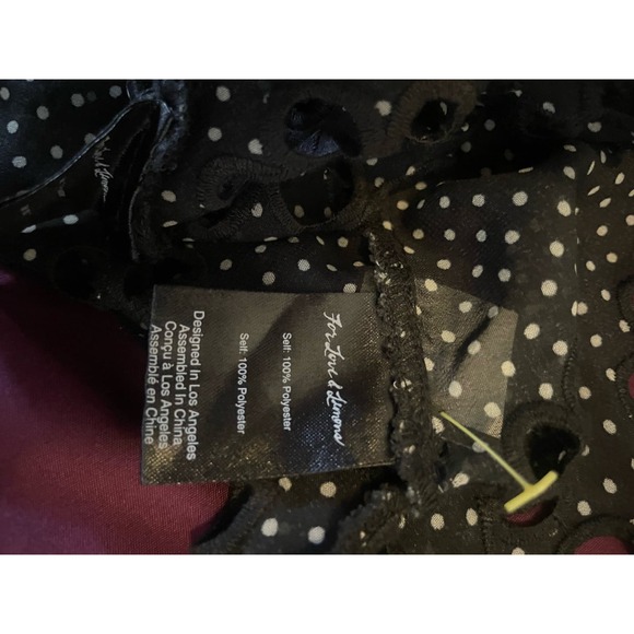 FOR LOVE & LEMONS Swim 2 Piece Cookies and Cream SET Skirt Crop Top - Picture 6 of 6